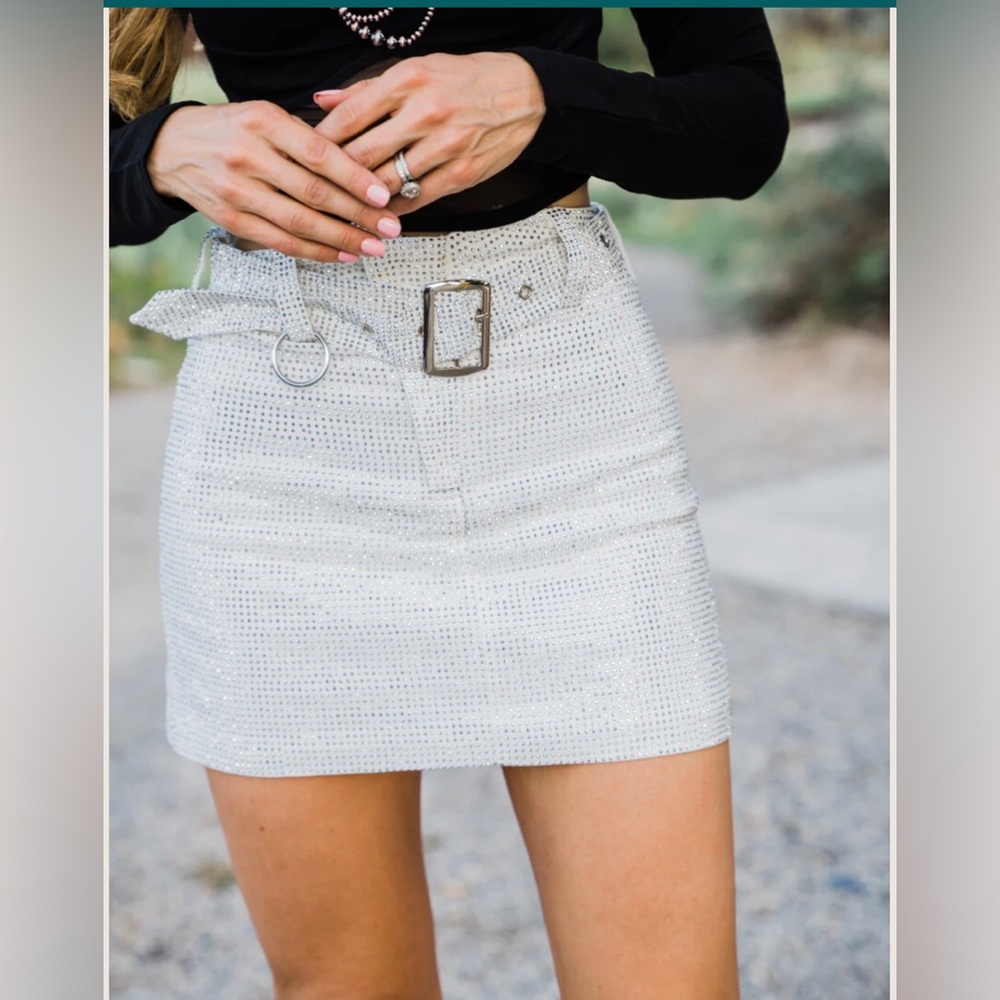 Very cute, sexy Akira rhinestone skirt.